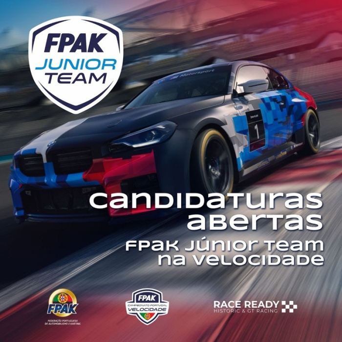 Abertas as candidaturas ao FPAK J&uacute;nior Team Velocidade 2026
