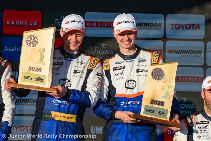 Carlberg delivers on debut with dream Junior WRC win