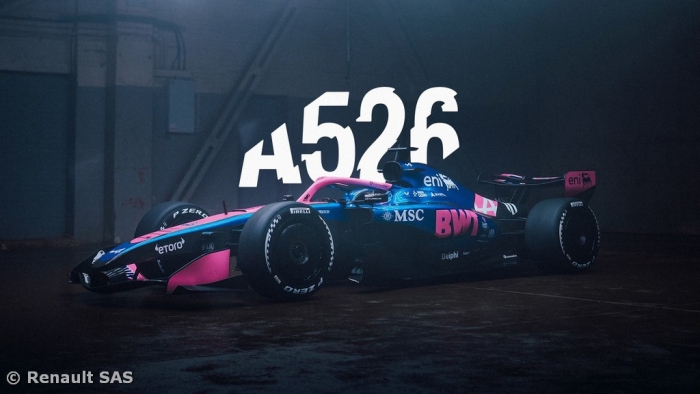 Alpine Formula One Team reveals A526 livery