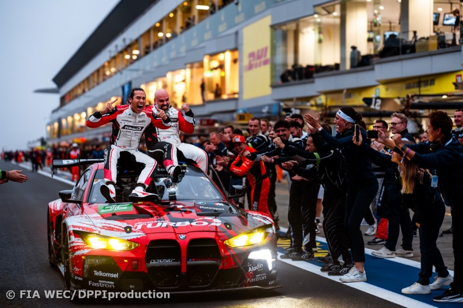 Augusto Farfus, Sean Gelael and Darren Leung took a thrilling Victory