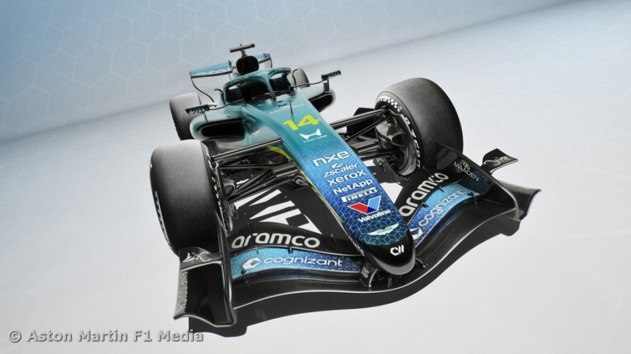 Aston Martin with Special United Stated Grand Prix Livery