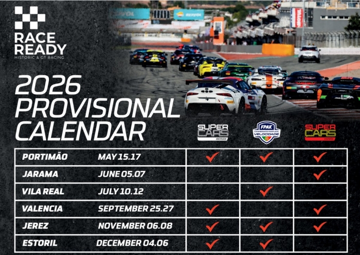 SuperCars - Calend&aacute;rio de 2026 apresentado