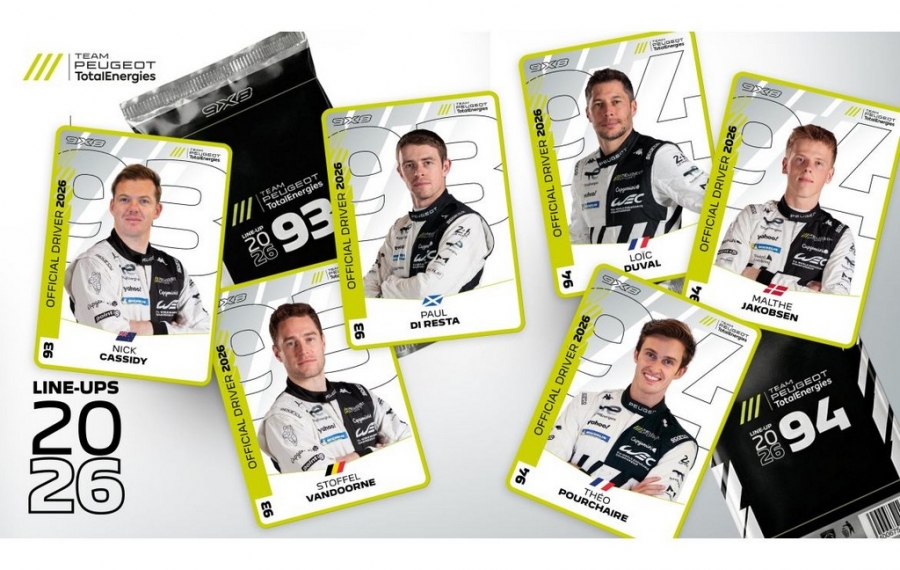 Team Peugeot announces Driver line-ups for 2026 FIA WEC Season