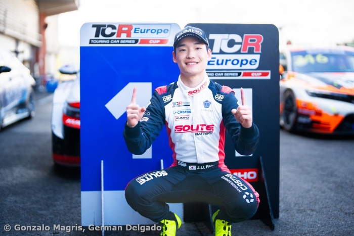 Junui Park wins from seventh in a wet-to-dry second race at Spa