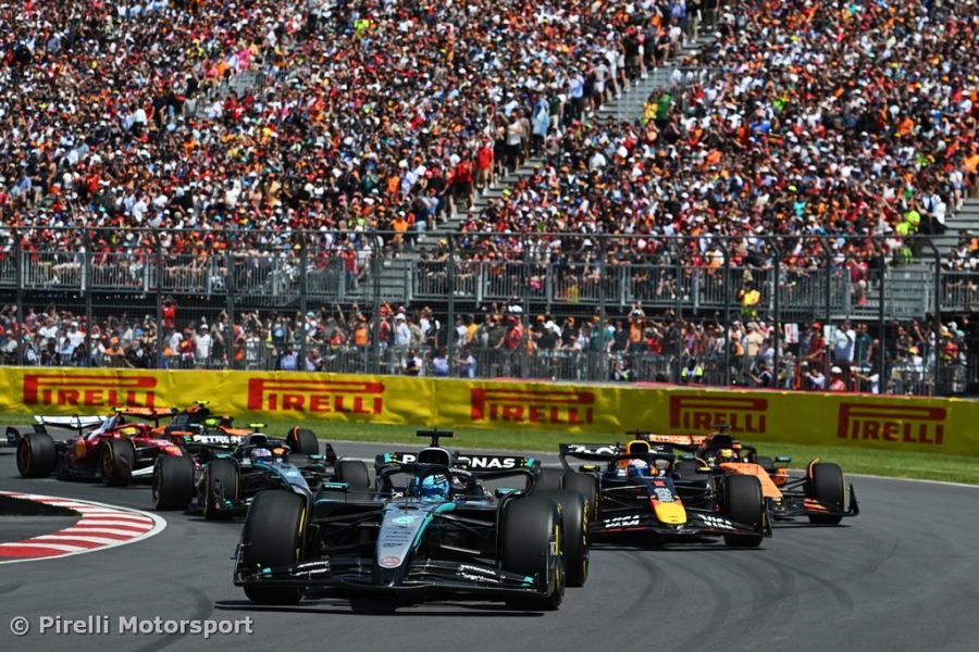 George Russell wins in Montreal