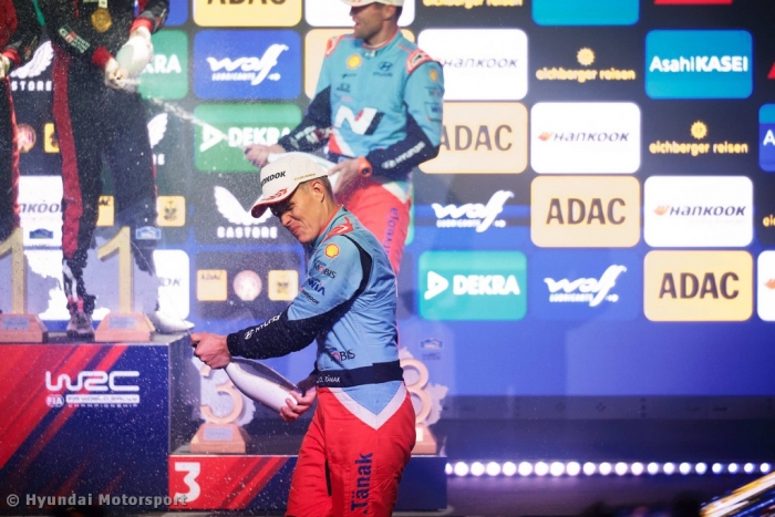 Ott Tänak secured third place at Central European Rally