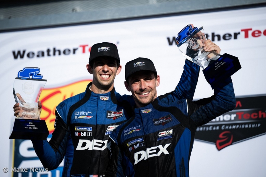 Filipe Albuquerque no pódio em Watkins Glen