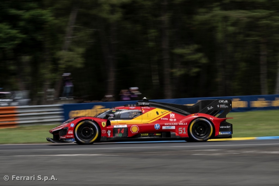 Ferrari on the fourth row for the 24 Hours of Le Mans