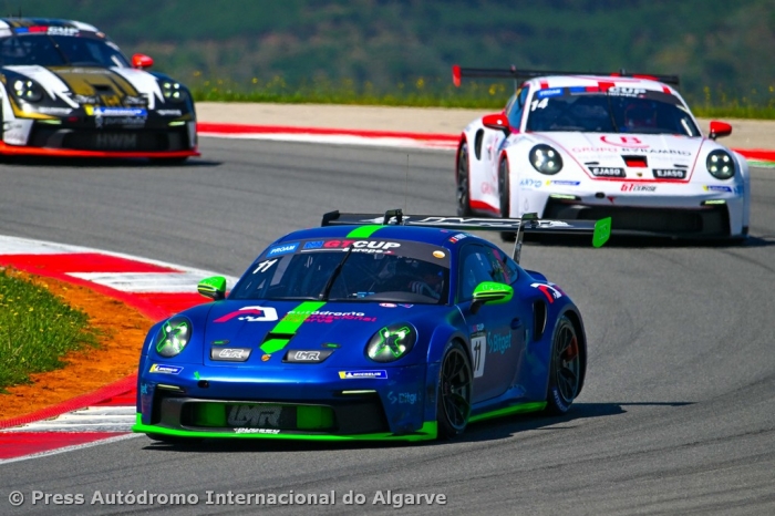 Bernardo Pinheiro no p&oacute;dio em Portim&atilde;o