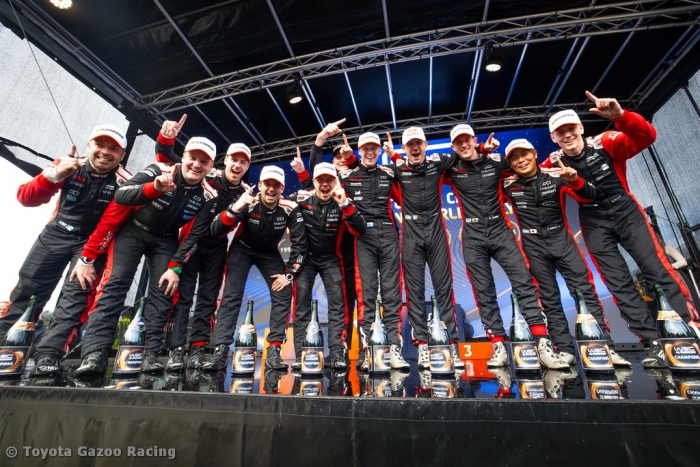 Toyota Gazoo Racing celebrates world title with one-two finish