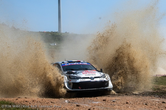 Ogier leads as brutal Friday decimates Sardinia field