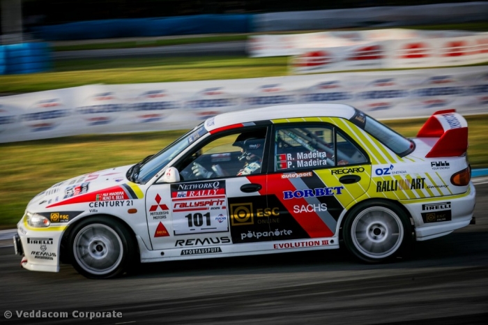 Rui Madeira e Paula Madeira no pódio do RallySpirit