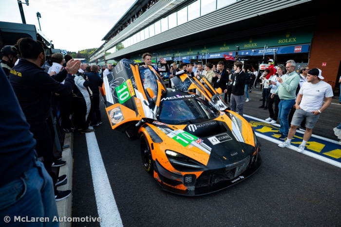 McLaren and Garage 59 celebrate WEC success at Spa