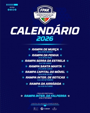 Campeonato de Portugal de Montanha . Calend&aacute;rio 2026