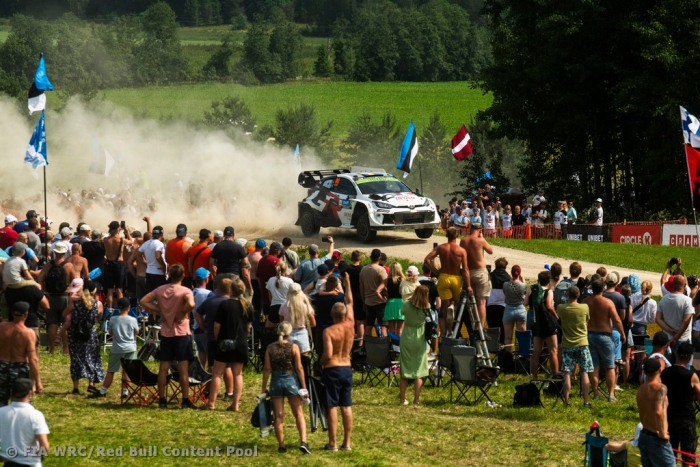 Oliver Solberg edges closer to historic Rally Estonia victory