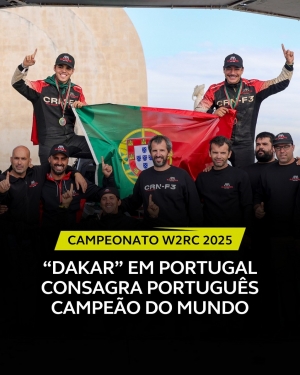 Bernardo Oliveira é Campeão do Mundo de Navegadores Rally-Raid