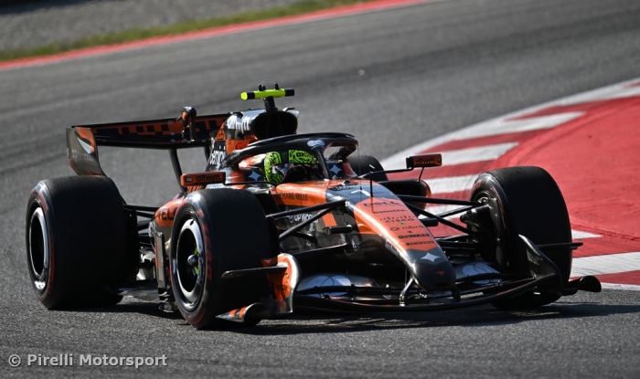 Lando Norris fastest in Barcelona's day1